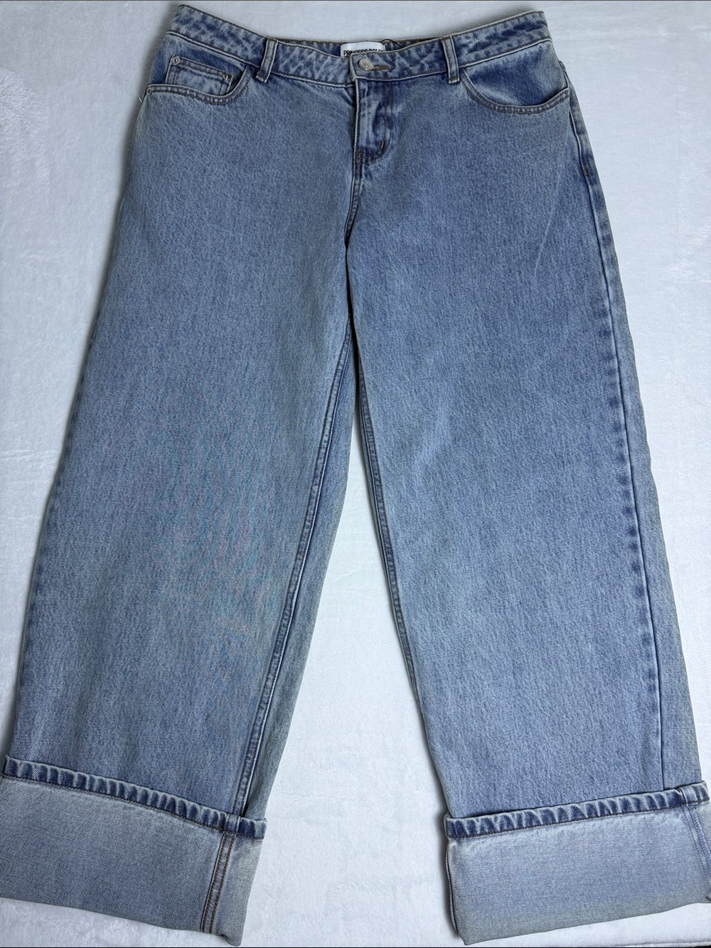 Princess Polly Light Blue Relaxed Women’s Jeans